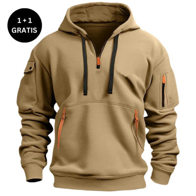 Dropped Shoulder Hooded Sweatshirt Men's Women's Plus Size Loose Pullover Fashion Sweatshirt