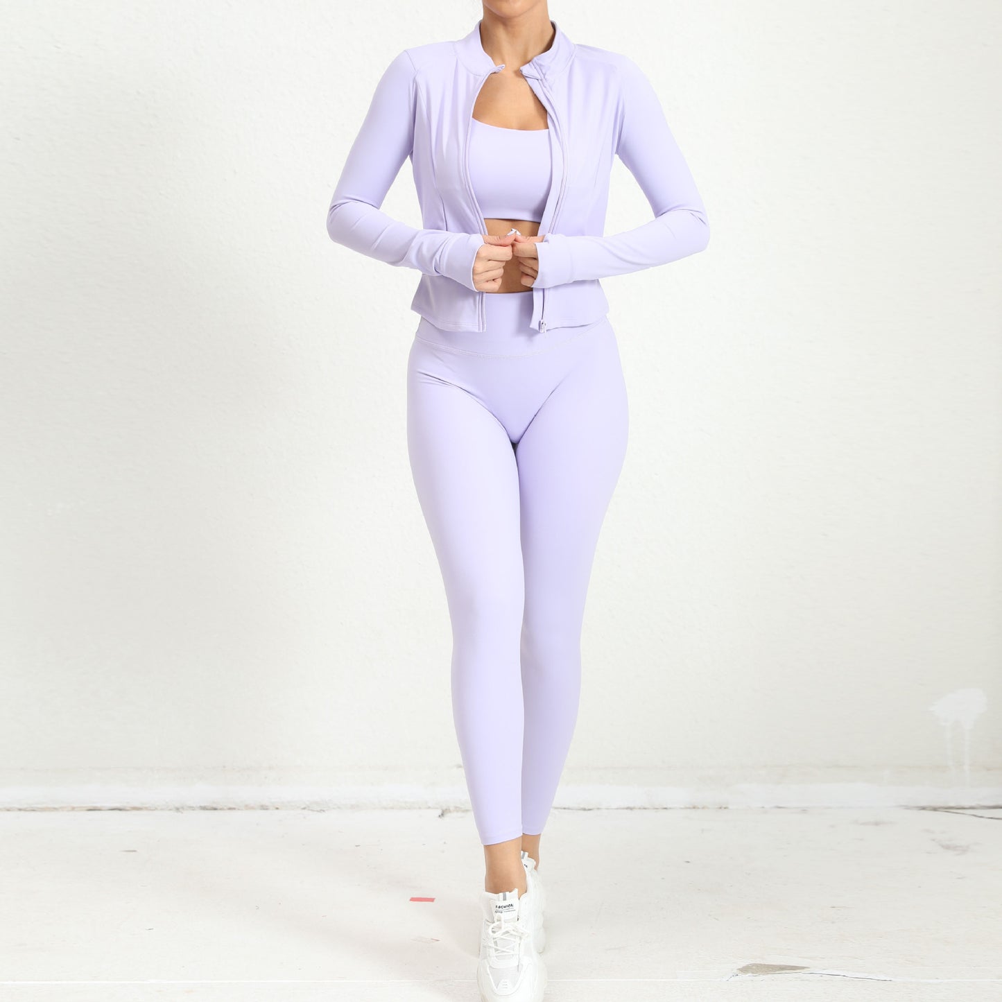 Winter Outdoors Sports Skinny Yoga Clothes Suit