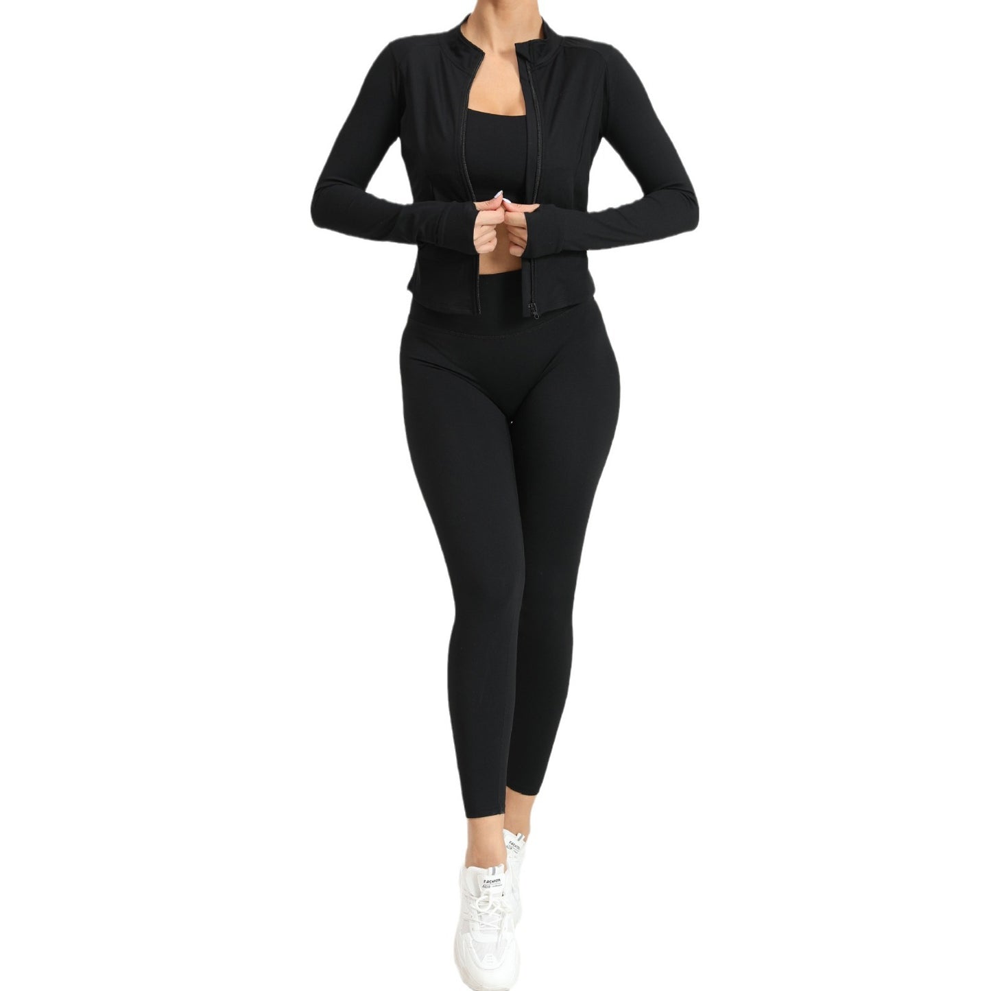 Winter Outdoors Sports Skinny Yoga Clothes Suit